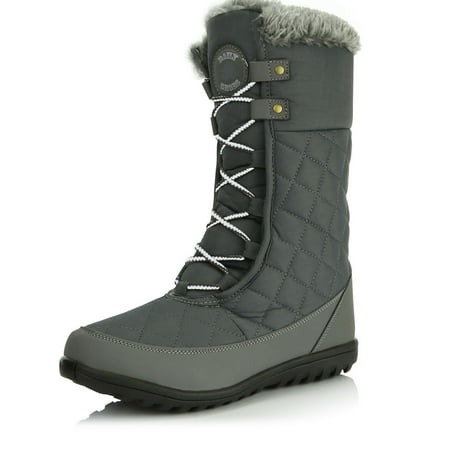 Govicta Mens Winter Snow Boots Man Ankle Snow Booties Anti-Slip Soft Sole Warm Fur Lined Winter Ankle Booties Non-Slip Trekking Warm Waterproof Boots for Outdoor
